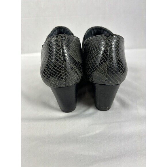 Vionic Stanton Wedge Ankle Boot Bootie Grey Black Snakeprint 8.5 Arch Support - Picture 5 of 12